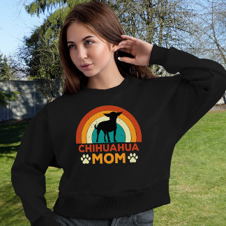 Vintage Chihuahua Dog Mama Sunset Sweatshirt