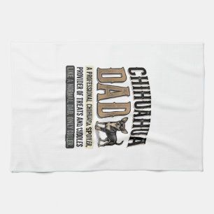 Vintage-Chihuahua-Vater-Hunde-Liebhaber-Shirt-Desi Geschirrtuch