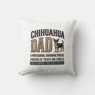 Vintage-Chihuahua-Vater-Hunde-Liebhaber-Shirt-Desi Kissen
