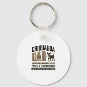 Vintage-Chihuahua-Vater-Hunde-Liebhaber-Shirt-Desi Schlüsselanhänger