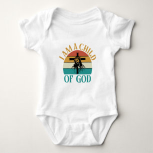 Vintage-Child-of-God-T-Shirt-Design Vektor Kunst H Baby Strampler