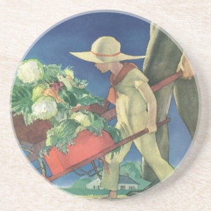 Vintage Child, Organic Gardening; Victory Garden Untersetzer