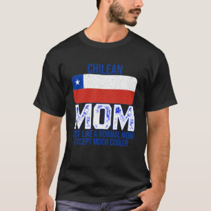 Vintage-chilenische Mutter Chile-Flagge zum Mutter T-Shirt