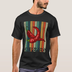 Vintage Chili-Peppers Red Hot Kräuter & Gewürze He T-Shirt