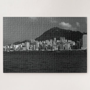 Vintage China Bucht Hongkong Wolkenkratzer Puzzle