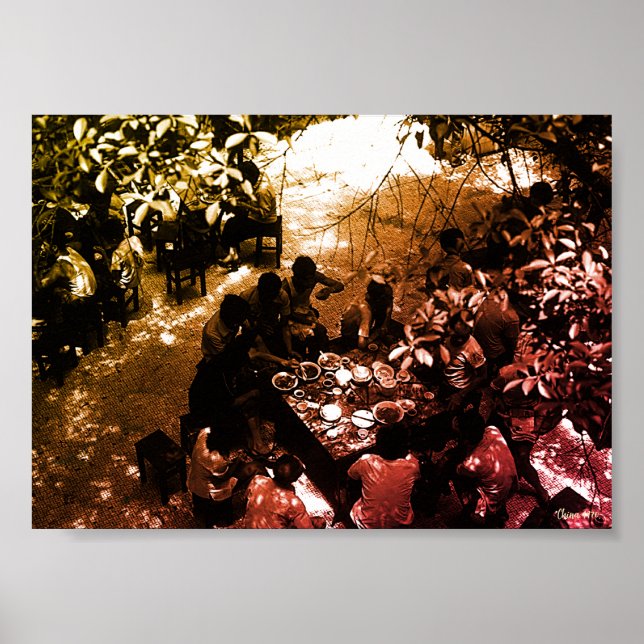 Vintage China Canton restaurant Poster (Vorne)