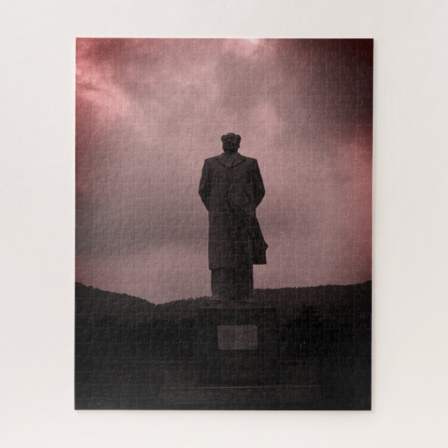 Vintage-China Changsha-Mao-Zedong-Statue Puzzle (Vertikal)