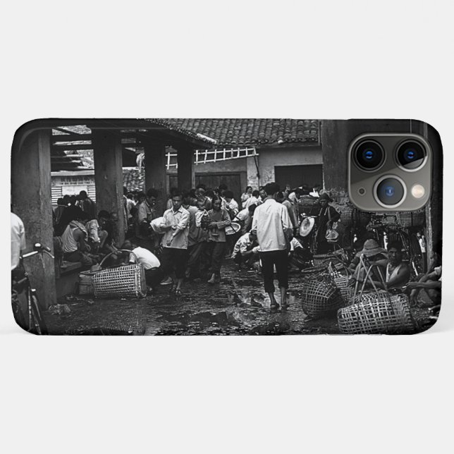 Vintage China Changsha-Markt Case-Mate iPhone Hülle (Rückseite (Horizontal))