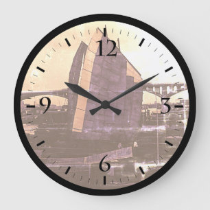 Vintage China Changsha xiang jiang Boot Große Cloc Große Wanduhr