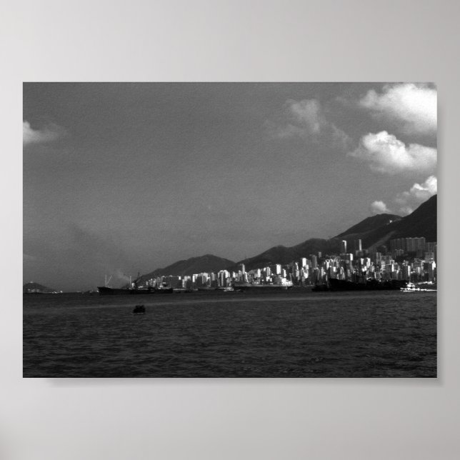 Vintage China Hongkong Stadt Poster (Vorne)