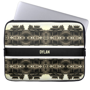 Vintage China Kanton Foshan Ahnenhalle Laptopschutzhülle