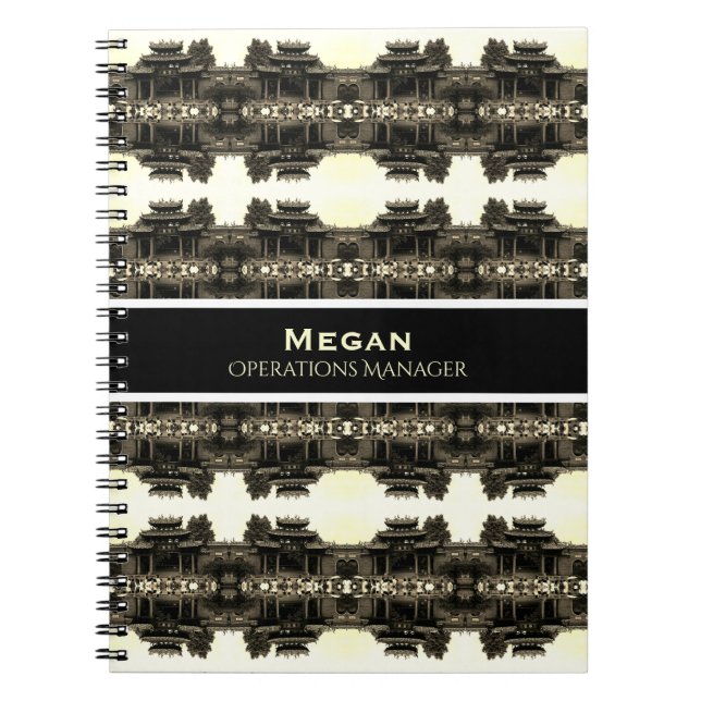 Vintage China Kanton Foshan Ahnenhalle Notizblock (Vorderseite)