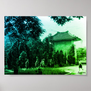 Vintage China Kanton Märtyrerpark Poster