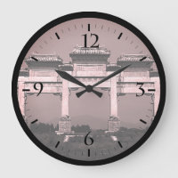 Vintage China Pekin Gräber Gräber große Uhr