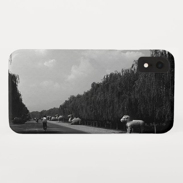 Vintage China Pekin schöne Alleen Grabstätten Case-Mate iPhone Hülle (Rückseite (Horizontal))
