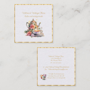 Vintage China Quadratische Visitenkarte