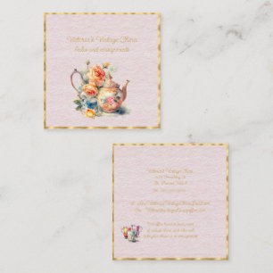 Vintage China Quadratische Visitenkarte