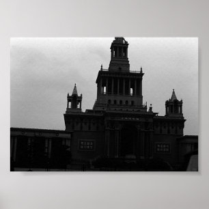 Vintage China Shanghai Ausstellungshalle Poster