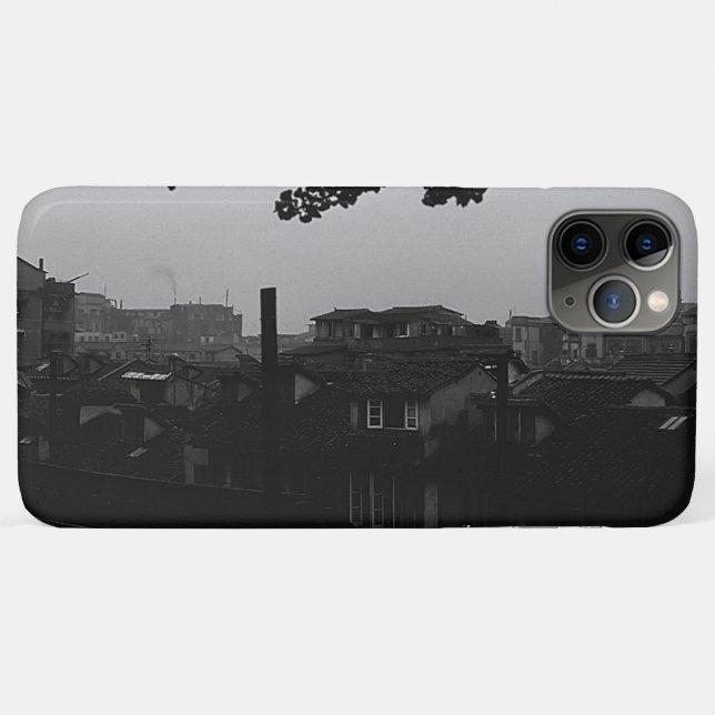 Vintage China Shanghai City Case-Mate iPhone Hülle (Rückseite (Horizontal))
