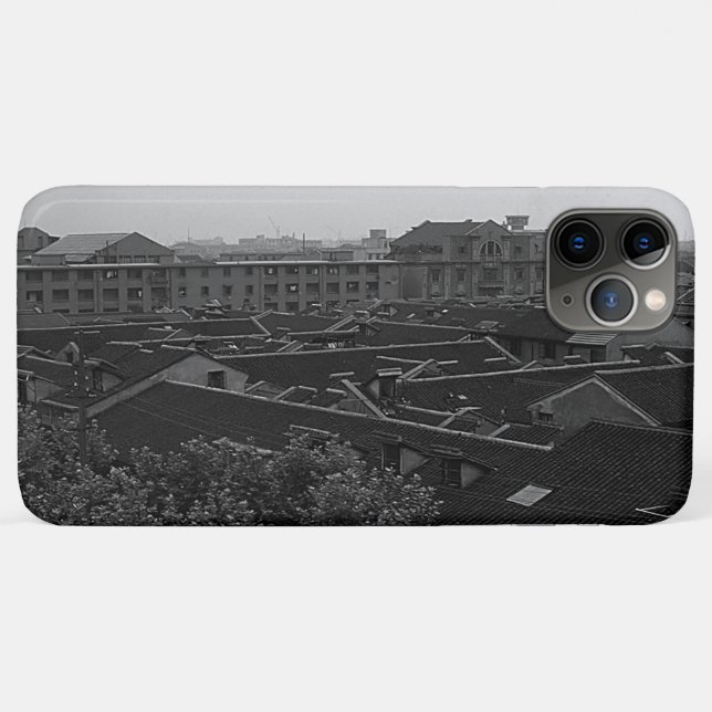 Vintage China Shanghai City Case-Mate iPhone Hülle (Rückseite (Horizontal))