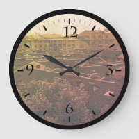 Vintage China Shanghai City Large Clock