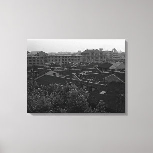 Vintage China Shanghai City Leinwanddruck