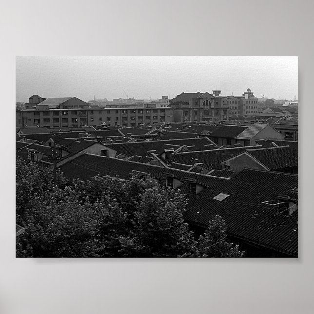 Vintage China Shanghai City Poster (Vorne)