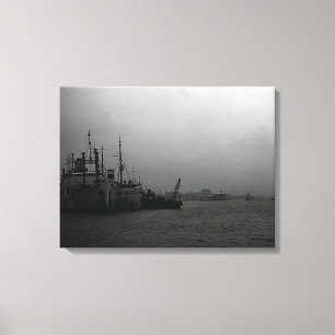 Vintage China Shanghai Leinwanddruck