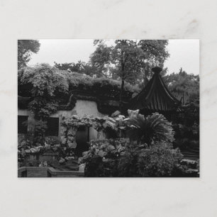 Vintage China Shanghai Yuyuan Garten Pflanze Postkarte