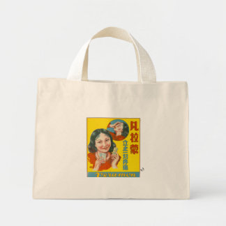 Vintage chinesische Aspirin-Werbung Mini Stoffbeutel