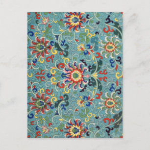 Vintage chinesische Kunst Postkarte