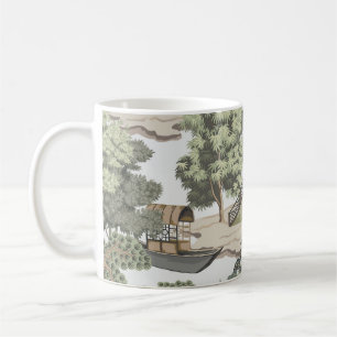 Vintage chinesische Landschaft nahtloses Muster. C Kaffeetasse