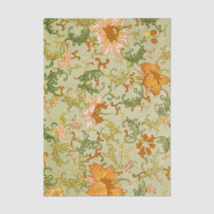 Vintage-Chinesischer Schmuck Jones Blumen Seidenpapier