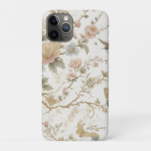 Vintage chinesisches Blumenmuster mit Kolibri Case-Mate iPhone Hülle