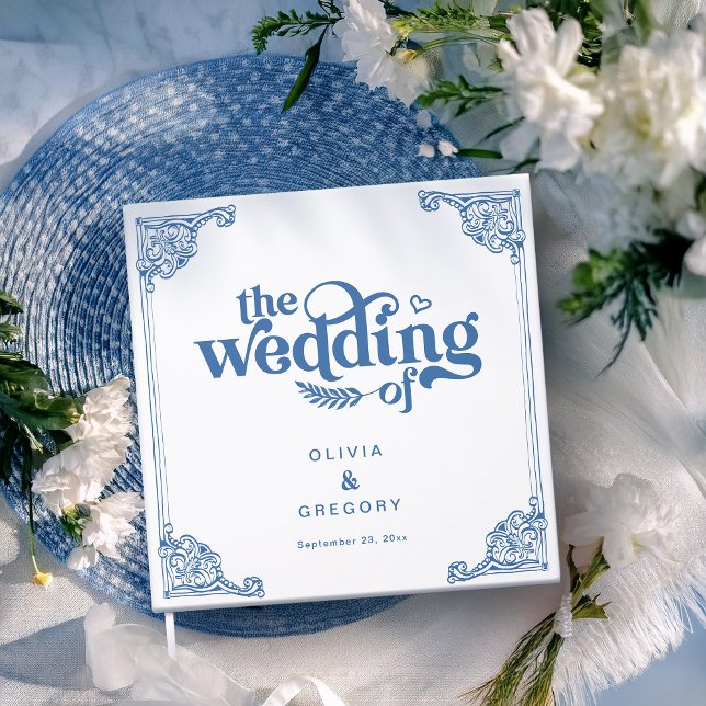 Vintage Chinoiserie Antique Frame Wedding Gästebuch (Von Creator hochgeladen)