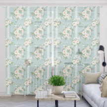 Vintage Chinoiserie Blackout Vorhänge