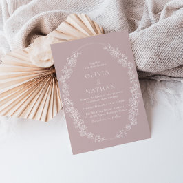 Vintage Chinoiserie Blumenzwiebelhochzeit Einladung