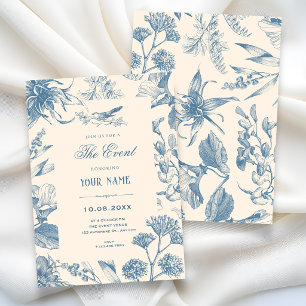 Vintage-Chinoiserie botanisch floral Einladung