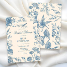 Vintage-Chinoiserie botanische florale Brautparty