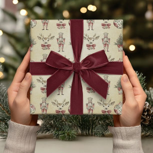 Vintage Chinoiserie  Weihnachtsfest Geschenkpapier