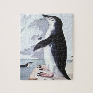 Vintage Chinstrap-Pinguin, Vögel aus der Antarktis Puzzle