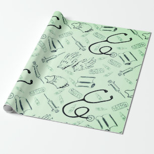 Vintage-Chirurg Arzt Geschenkpapier