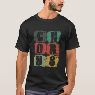 Vintage-Chor-Chor Musik Sänger Konzert T T-Shirt