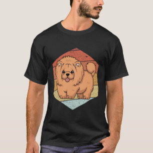 Vintage Chow Chow Hundefrau Retro Chow Chow T-Shirt