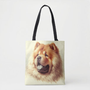Vintage Chow-Chow-Malerei