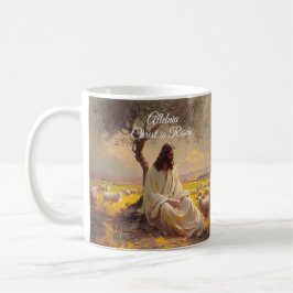Vintage Christ is Risen Easter Christian Religious Kaffeetasse
