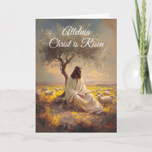 Vintage Christ ist auferstanden Ostern Christlich  Einladung