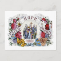 Vintage Christliche Art Faith Hope Wohltätigkeit 1