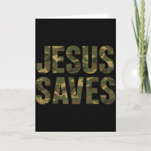 Vintage-Christlicher-Glaubenszitat Jesus rettet Ca Karte