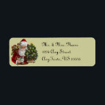 Vintage Christmas Address Labels<br><div class="desc">Maßgeschneiderte Weihnachtsmarken! Selbstknüppel und in verschiedenen Größen!</div>